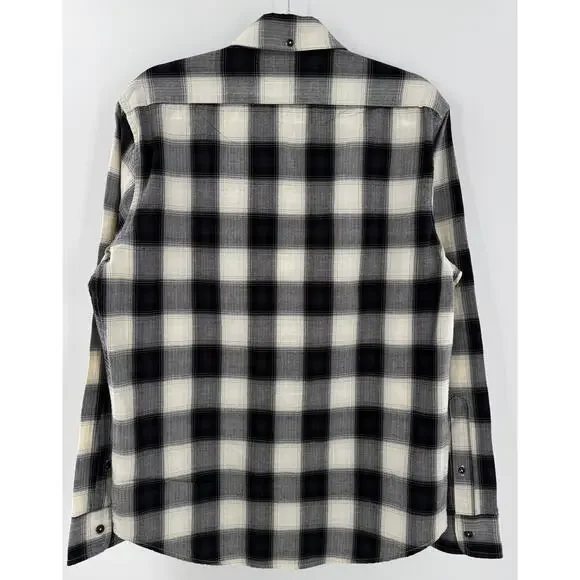 Taylor Stitch The Jack Everyday Oxford Coal Herringbone Check Shirt 40 M - Picture 2 of 7